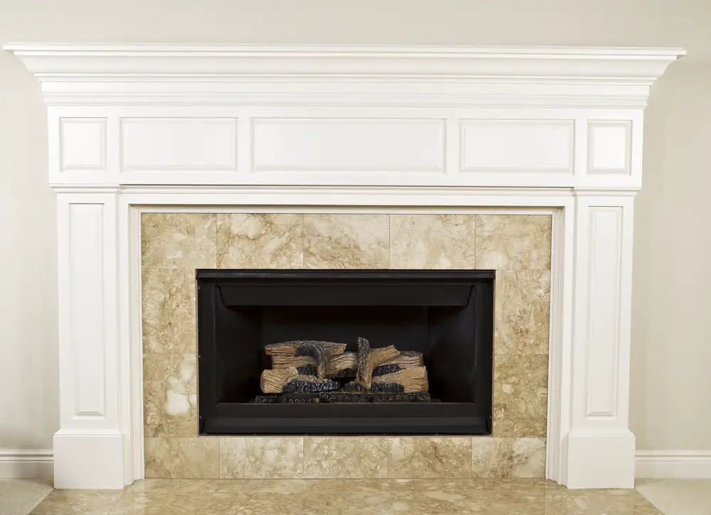 gas mantel fireplace