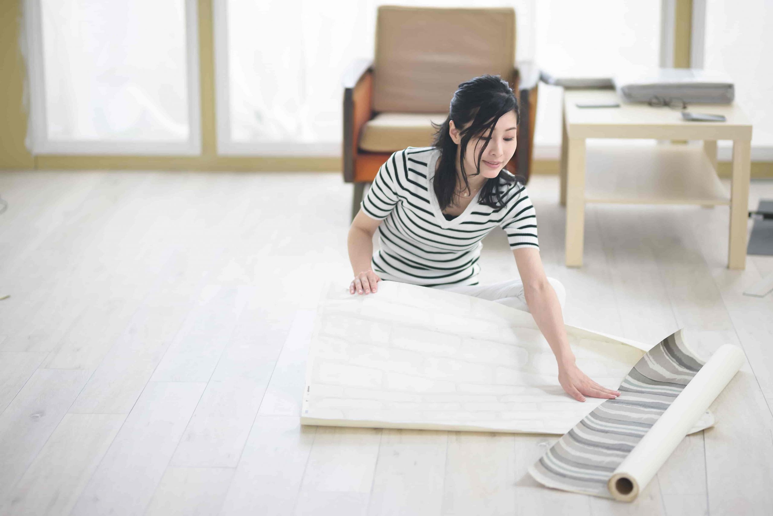 How To Wallpaper A Fireplace: 8 Steps With Video How to Wallpaper a Fireplace