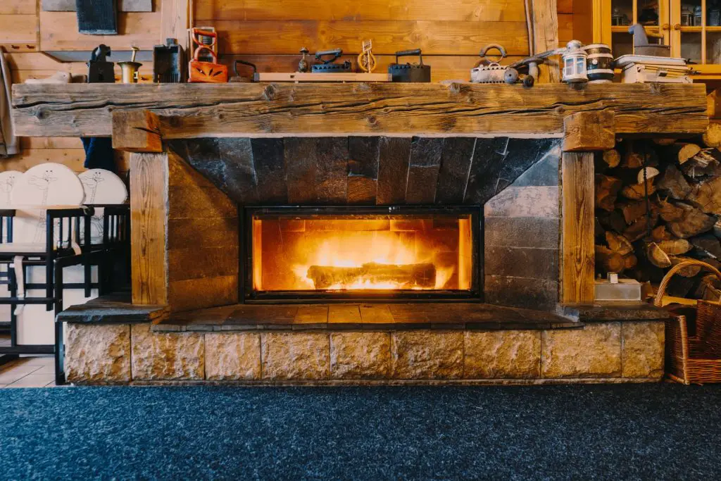 how to update a 1970s stone fireplace