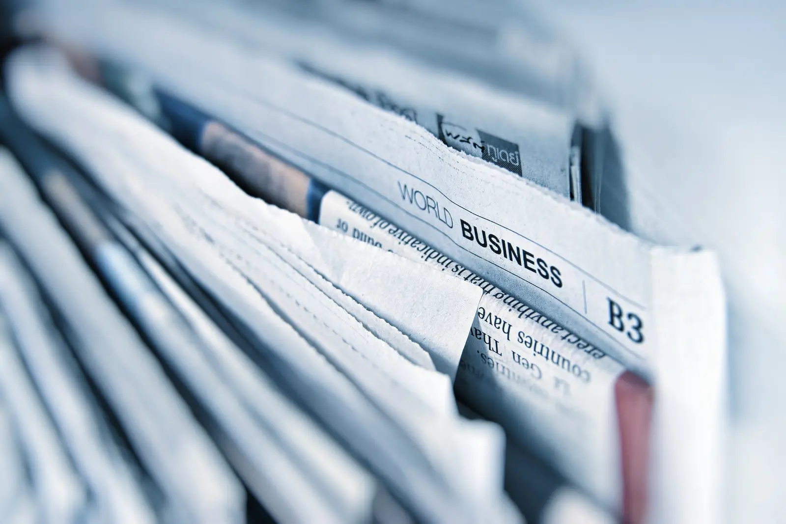 Business newspapers for fire