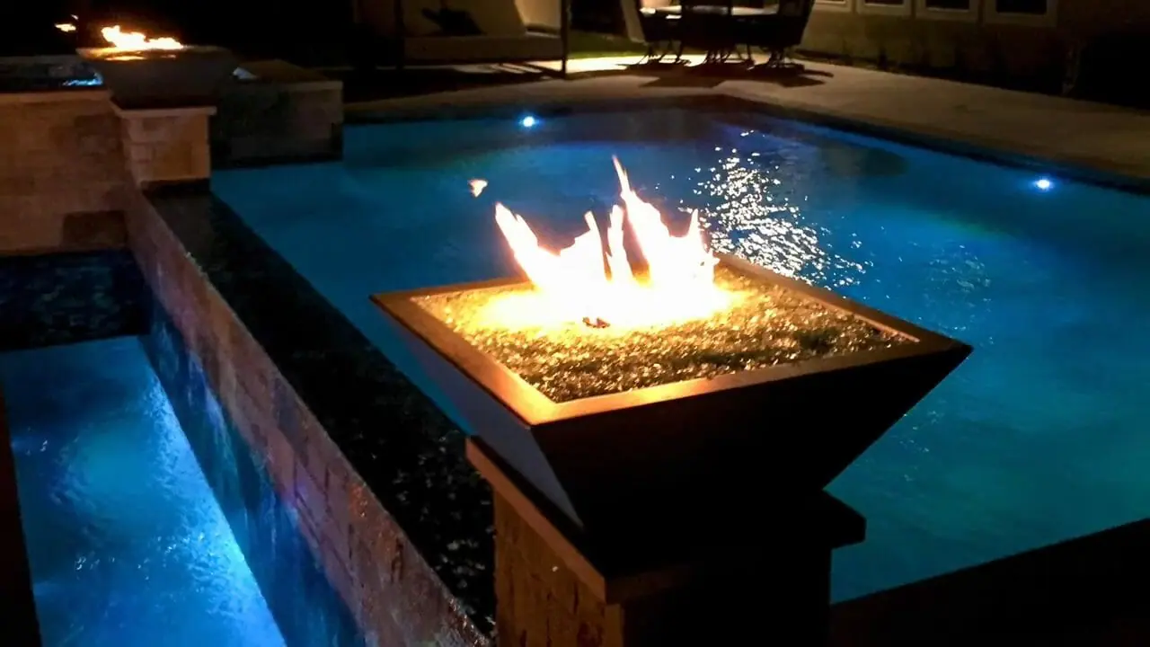 gorgeous pool fire bowls
