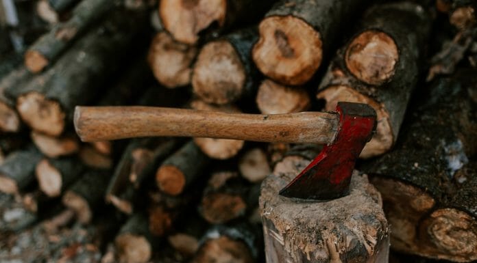 Is Mesquite Good Firewood? Yes, but… brown Axe on wood log